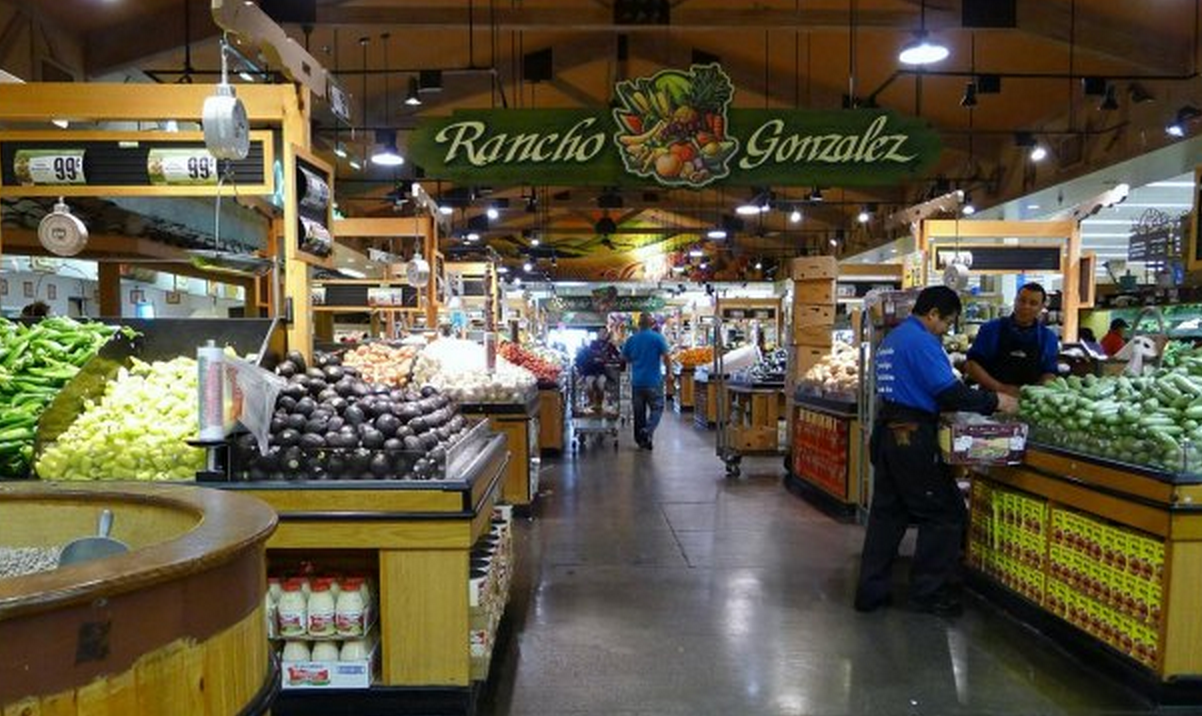 The produce section of a super market