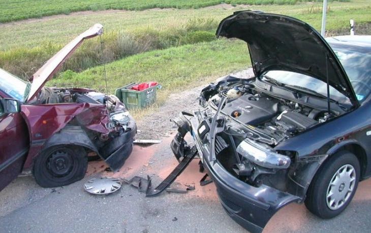 A head on collision